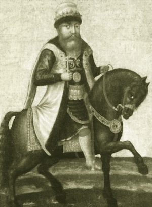 Конный портрет царя Михаила Федоровича. Неизвестный художник