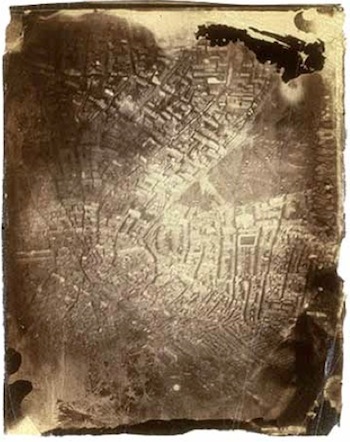 Cамая старая из сохранившихся фотографий с воздуха - фото Бостона, сделанное в 1860 году Джеймсом Блэком